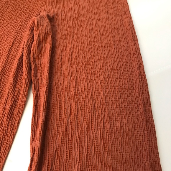 Cropped Gauzy Paperbag Wide Leg Hi Rise Pants - Picture 7 of 11